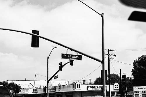 traffic light Santa Fe street signage light